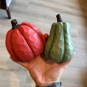WOODEN pumpkins